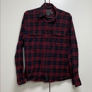 CCS Men’s Plaid Shirt: Size M